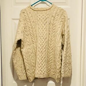 Cozy Cream Cable Wool Sweater